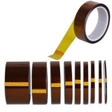 3/5/10/20/30/50mm x33M High Temperature Heat Resistant Insulation Tape Polyimide