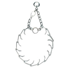 Titan Chrome plated PRONG TRAINING DOG COLLAR Will not rust or break 2 SIZES