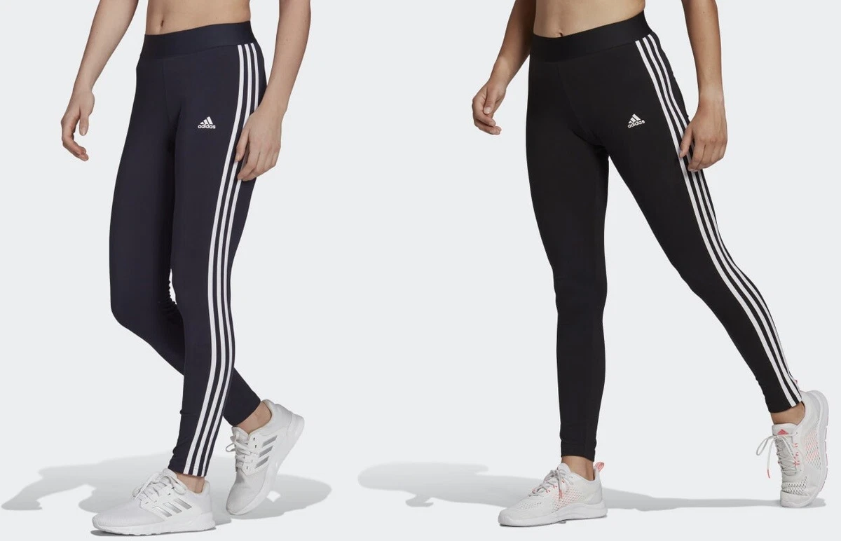 ADIDAS WOMENS STRIPE LEGGINGS LEGGINS JOGGERS JOGGING BOTTOMS RUNNING PANTS  GYM