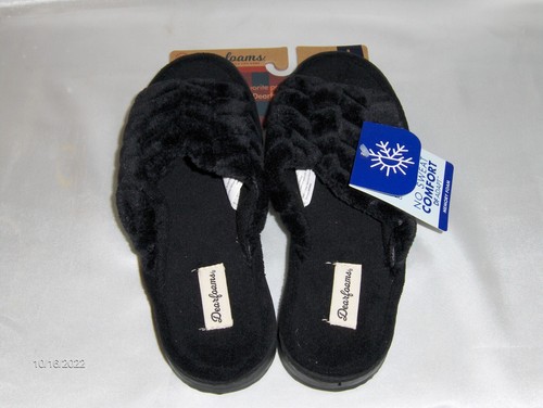 DEARFOAMS No Sweat Comfort Slippers Wo's Lg Sz 9-10 Open Toe Indoor Outdoor New | eBay