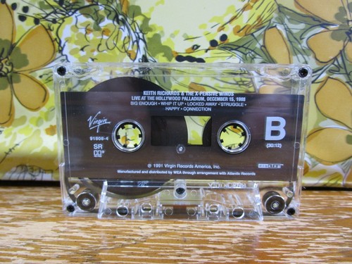 Keith Richards & X-Pensive Winos Cassette Tape 1988 Live Hollywood Palladium - Picture 7 of 8
