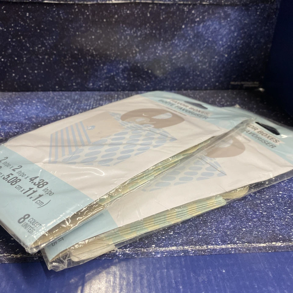 Cajas azules para fiestas (16 unidades) 2 X 2 X 4,3 - Envío gratuito Foto 3 de 3