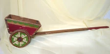 Vintage Folk Art Child's Pull Cart