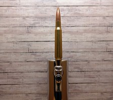 50 Caliber Beer Tap Handle Military Brass Copper Upcycled Handmade in USA