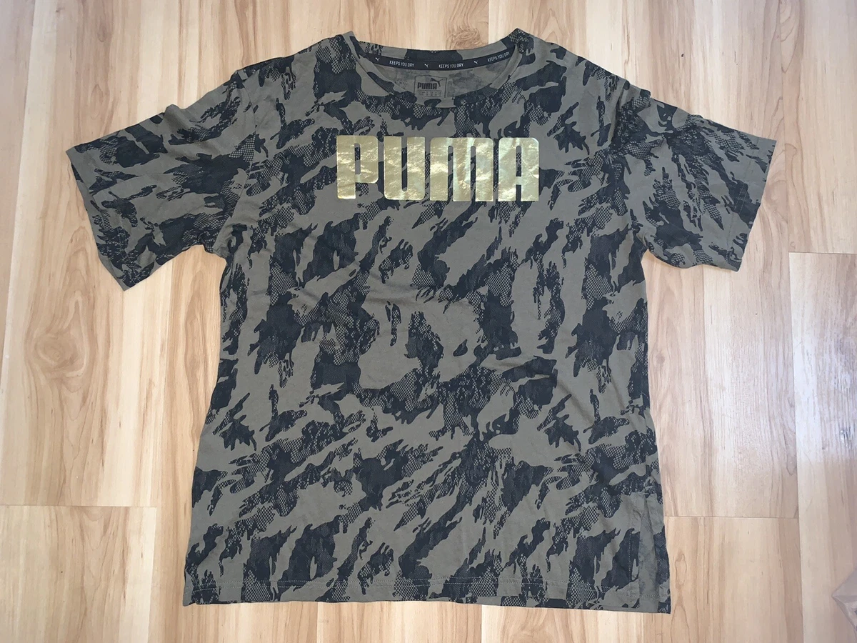 black and gold puma shirt womens