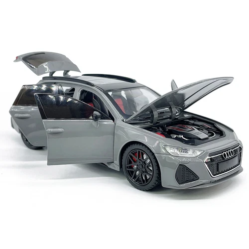 1:24 Audi RS6 Avant Model Car Wagon Die-cast Toy Cars Toys Collection Pull Back - Picture 12 of 20