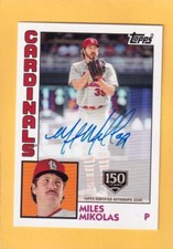 2019 Topps 1984 Topps Autographs 150th Anniversary Miles Mikolas NM-MT+ 66/150
