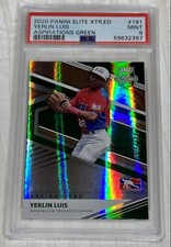 2020 EXTRA EDITION YERLIN LUIS RC #/499 *ASPIRATIONS* Green #191 PSA 9 Mint