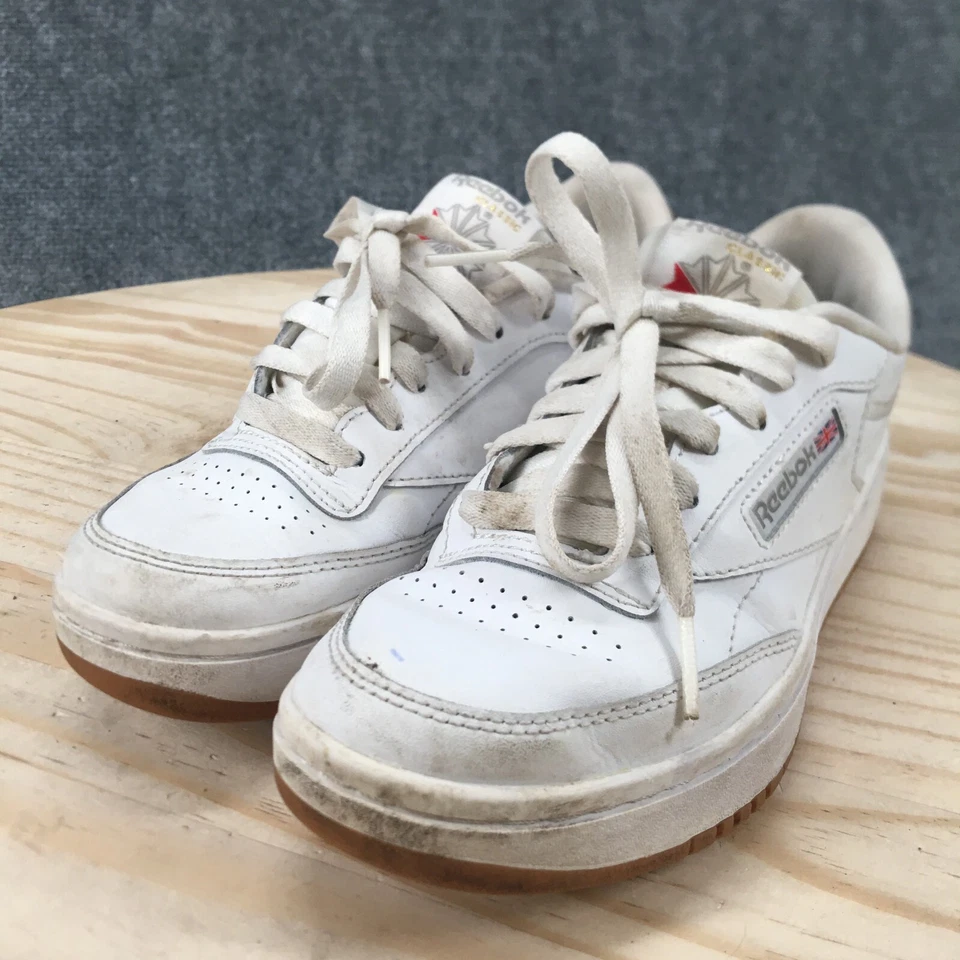 Reebok Shoes Youth 4 Club C Double Casual Sneakers White Leather Lace Up GX7835 - Image 4 of 4