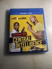 Central Intelligence (2016 Blu-ray) Kevin Hart, Dwayne Johnson Unrated