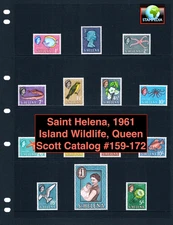 $73.10 Scott Value  - 1961 SAINT HELENA Queen & Prince Andrew defin. MNH NH UMM