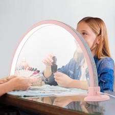24V Nail Desk Lamp, 48W 3360LM Tabletop Manicure Light, Pink Arch LED Nail Lamp