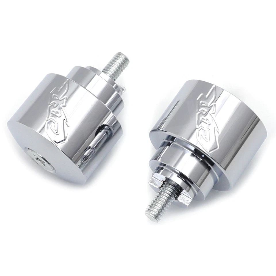 Chromed Hand Bar Ends For Honda Cbr 600 900 929 954 1000 1100 Rr F4I F41986-2012 - Image 4 of 4