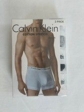 Calvin Klein mens underwear cotton stretch trunks 3 pack