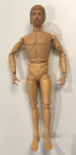 Vintage 1966 Hassenfeld Bros GI Joe Canada 12" Action Figure Blond Flocked Hair