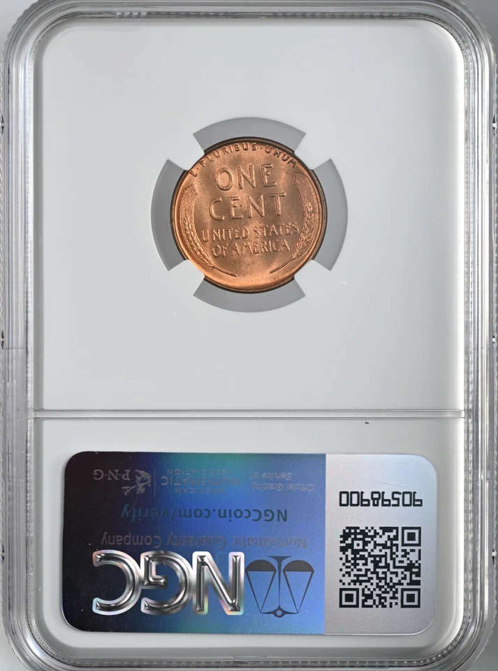 1937-S  1C LINCOLN WHEAT CENT "SAN FRANCISCO MINT" NGC MS65 RD (RED)#8340717-019 - Image 4 of 4