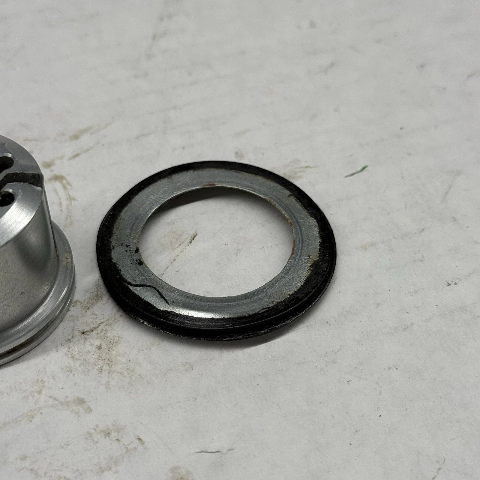 2020 - 2025 DUCATI PANIGALE V2 TRIPLE TREE NUT WASHER Steering Stem LOWER SILVER