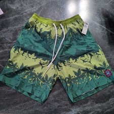 Chaps Ralph Lauren Large Green Tropical Swim Trunks