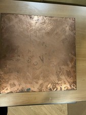 18 X 18 Copper Printing Plate Alphabet Letters