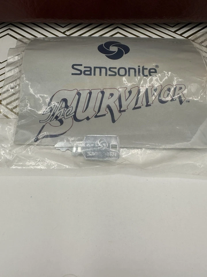 Vintage Samsonite Train Luggage Case Burgundy Mirror With Tray And Key Read - Image 4 of 4