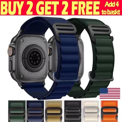 Alpine Nylon Sport Band for Apple Watch Strap 11 10 9 8 7 65 SE Ultra 3 45/49mm