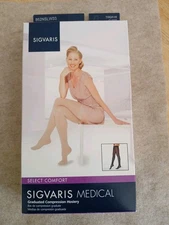 SIGVARIS Select Comfort Med Compression Stockings 20-30mmHg Natural 862NSLW33 US