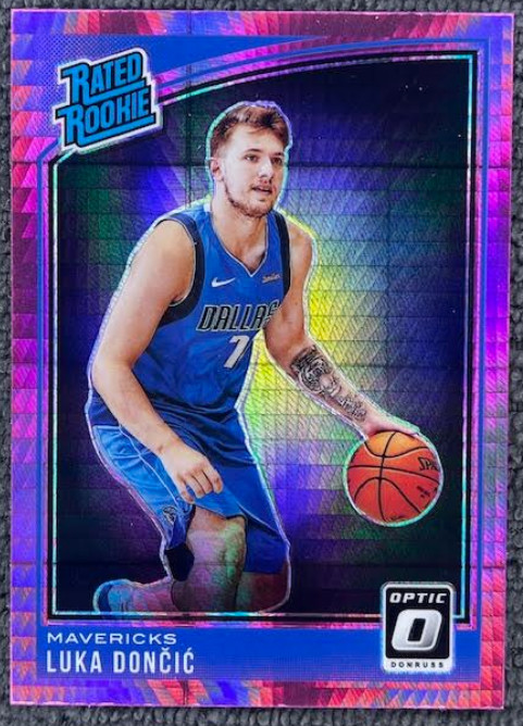 Luka Doncic Rookie 2018 Donruss Optic Hyper Pink #177