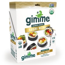 Gimme Seaweed Sushi Nori Premium Organic Roasted Seaweed Sheets, Keto, Vegan,...