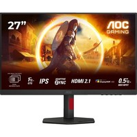 Aoc U27G4R, 160 Hz Uhd 4K, Dual Frame 27 Zoll Qhd Gaming Monitor Schwarz/Rot