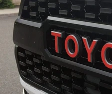 Premium Cast Vinyl Decal Letter Inlays for 2015-2026 Tacoma TRD PRO Grille