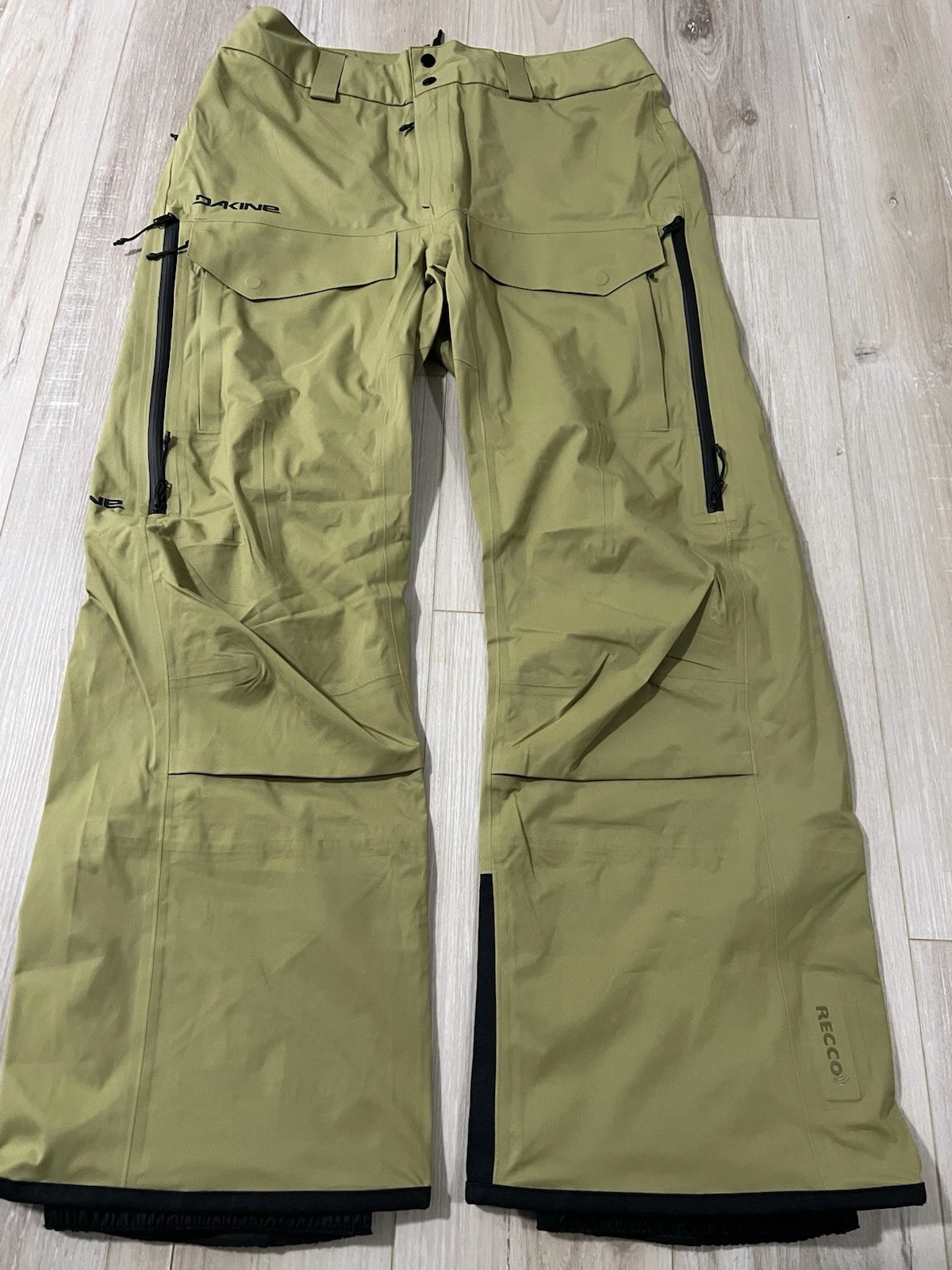 DAKINE Sender Stretch 3L Pant Men’s Size M Green Recco 20k Stretch Drawstrings..