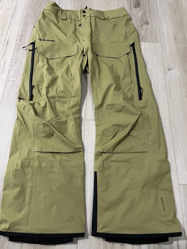 DAKINE Sender Stretch 3L Hose Herren Gr. M Grün Recco 20k Stretch Kordelzüge. - Bild 1 von 4