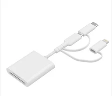 Vivitar Universal Card Reader Mobile SD/MicroSD, White