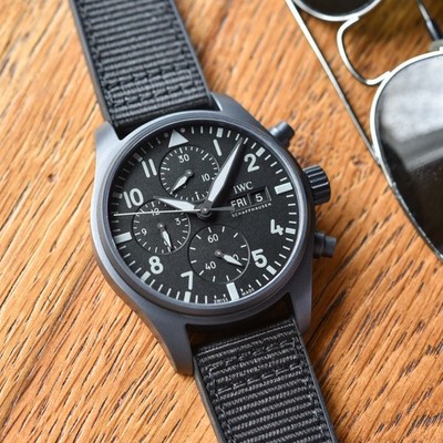 New IWC Pilots  Top Gun Ceratanium Ceratanium Automatic 41 mm Watch iw388106