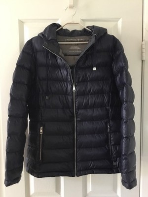 ANDREW MARK NEW YORK PREMIUM DOWN PUFFER WOMEN S JACKET SIZE L Dark Blue