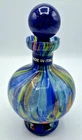 Murano Glass Bottle Vase with Stopper Multicolor Italy Hand Blown 2509040430