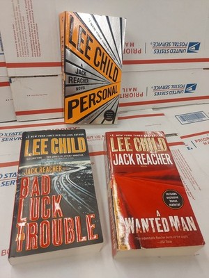 Lee Child - book Lot - Bad Luck And Trouble ; A Wanted Man ;  Personal  