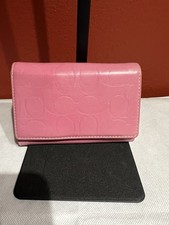 Coach Bifold Pink Signature Wallet