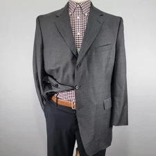 Daniel Cremieux Men's Sport Coat Blazer Three Button Charcoal Loro Piana Wool 48