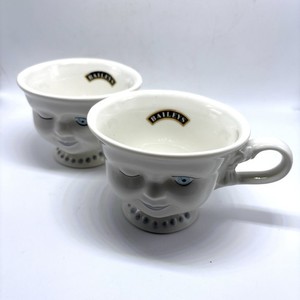 Vintage 2 Hers Baileys' Irish Cream Winking Ceramic Yum  Mugs