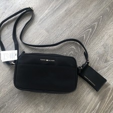 Tommy Hilfiger Bolso Bandolera para Cámara - Negro Moderno Unisex Nuevo con Etiquetas