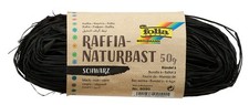 folia Raffia Natural Raffia 50g Black 50 g black