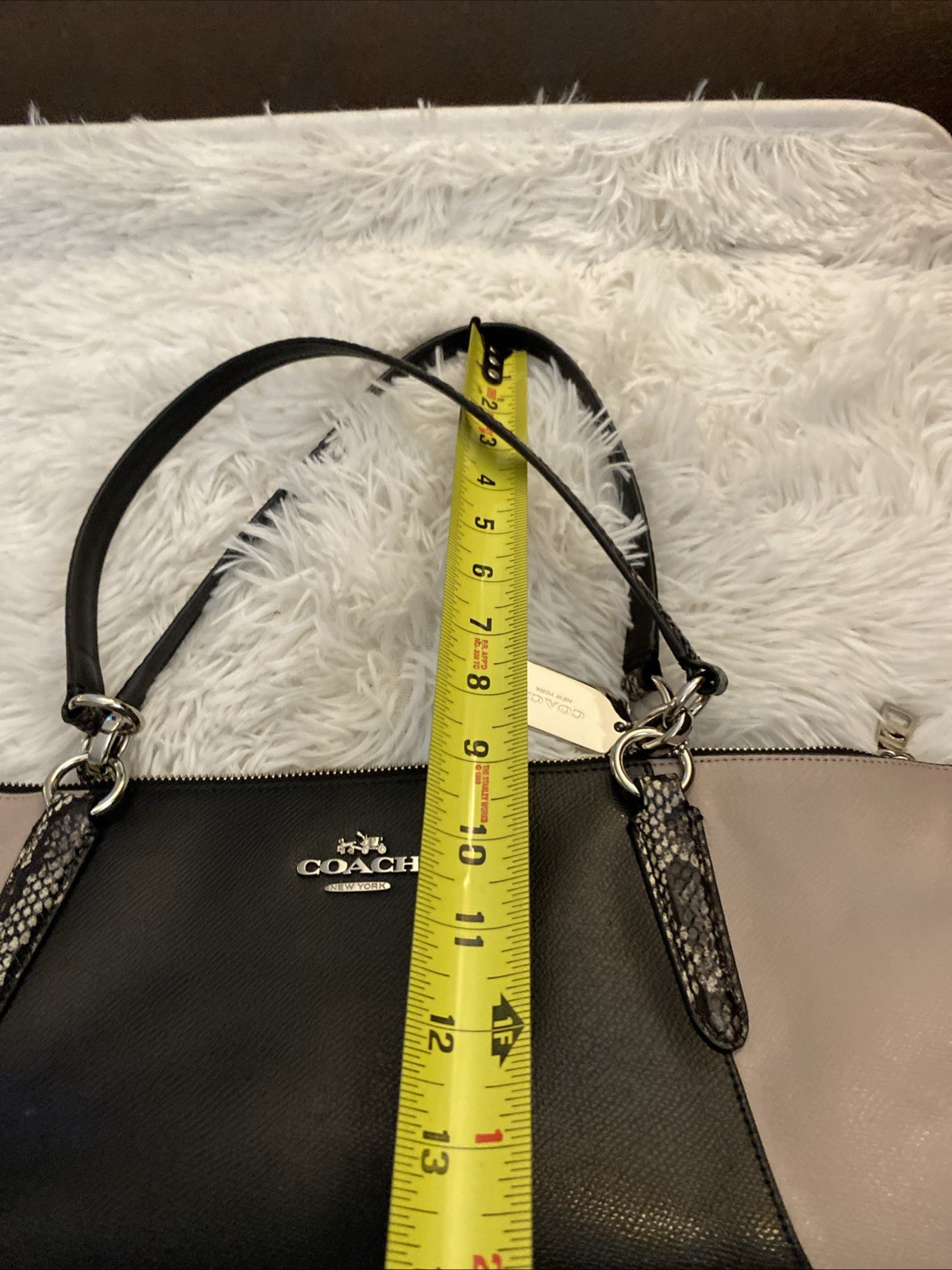 COACH Ava TWO TONED PYTHON LEATHER COOPER SATCHEL… - image 17