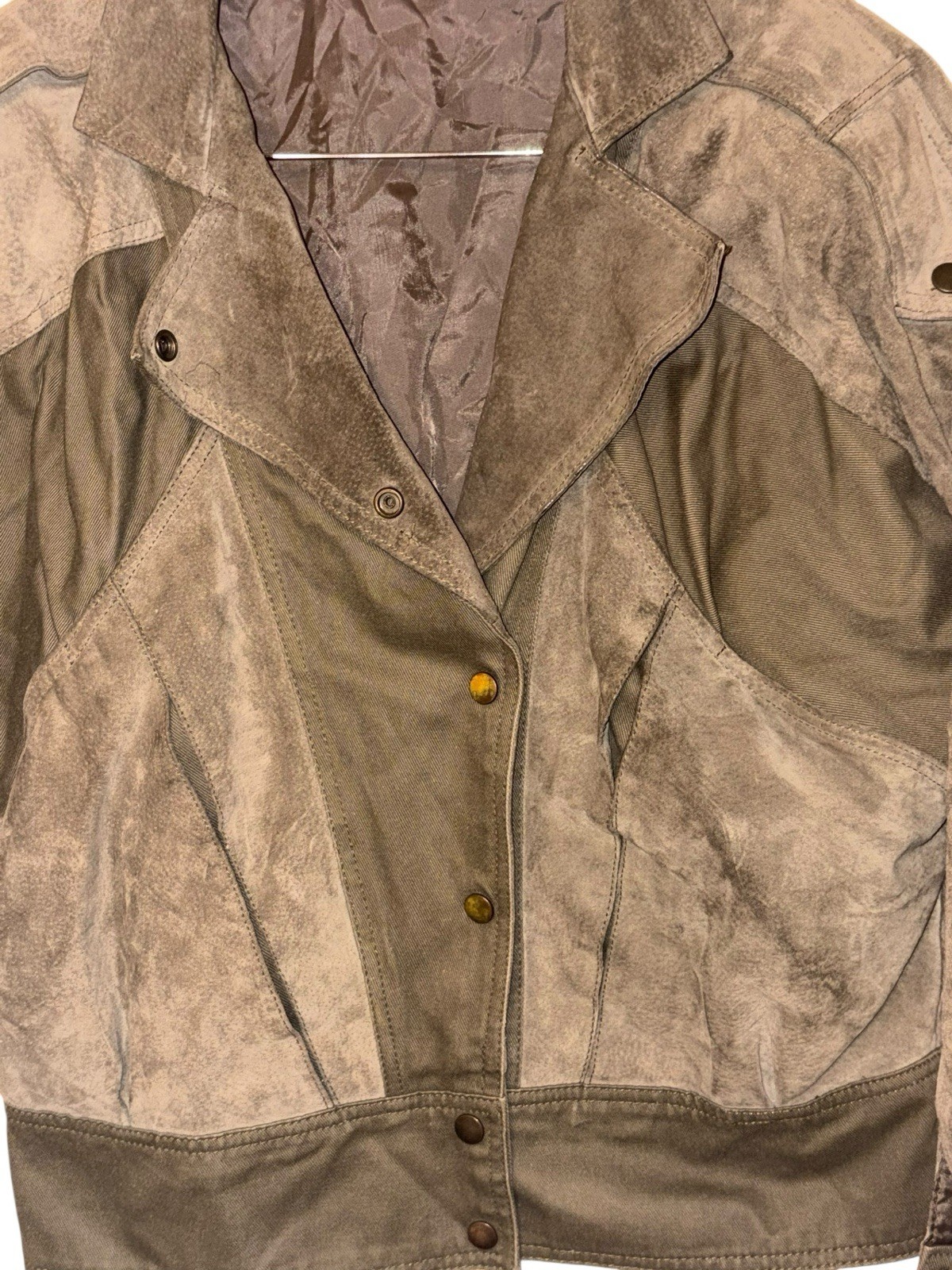 Split End LTD Leather Jacket Bomber Jacket Tan Br… - image 3