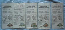 5 Stained Glass Lamp Patterns Whittemore-Durgin Dogwood Water Lily Snail Floral