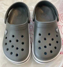 CROCS Little Boy’s Clogs Size 11c Gray/white Children’s Kids Shoes