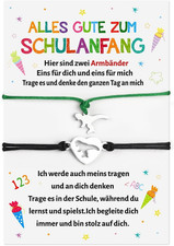 2 Endlich Schulkind Armband Schulanfang Armband, Armb&auml;nder Einschulung Geschenk