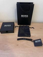 Hugo Boss Essentials Link Men's Stainless Steel Bracelet Black