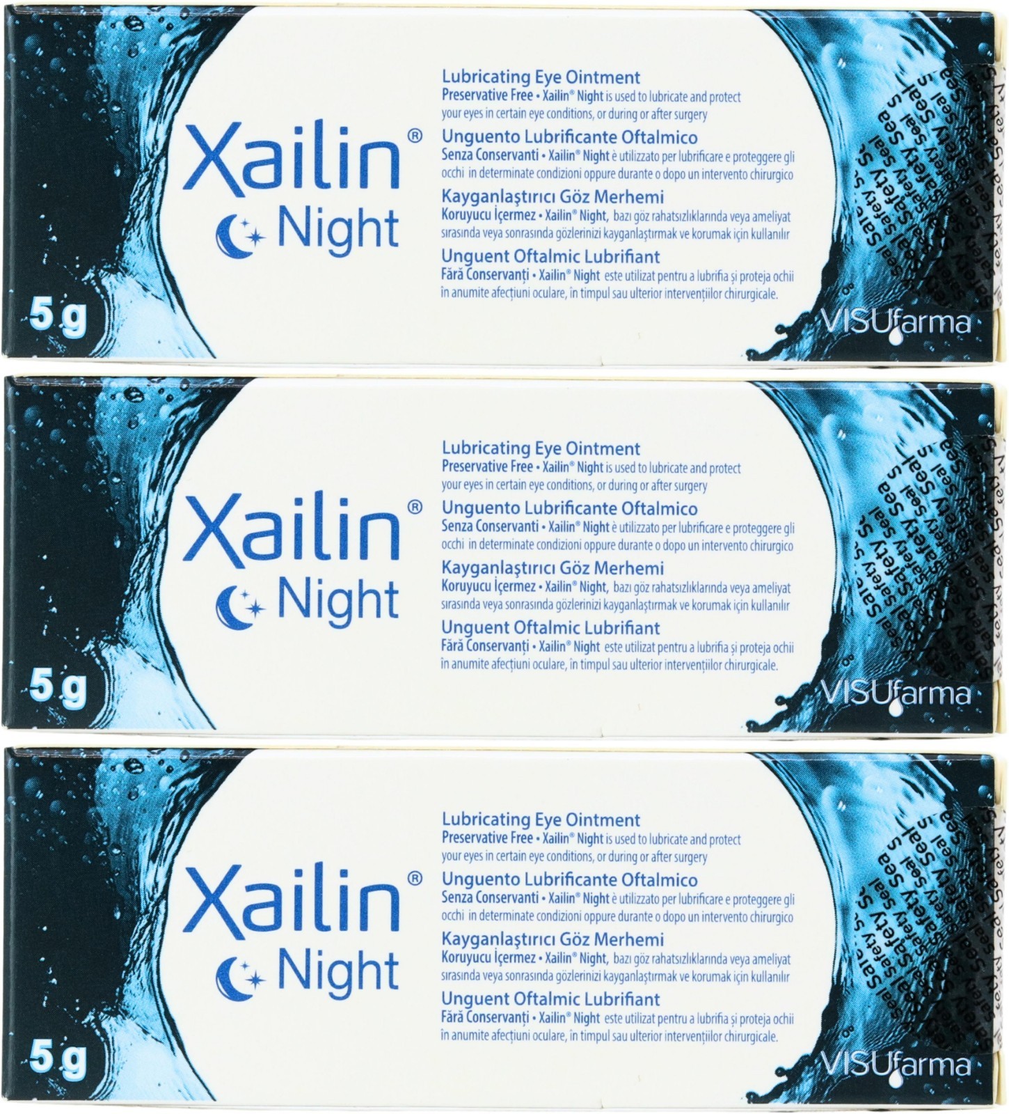 Xailin Night Lubricating Eye Ointment Tube 5g . (2 X 5G) EXP 07/2028. - Image 6