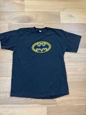 Vintage 2001 Batman 3D Logo T-Shirt Changes Tag